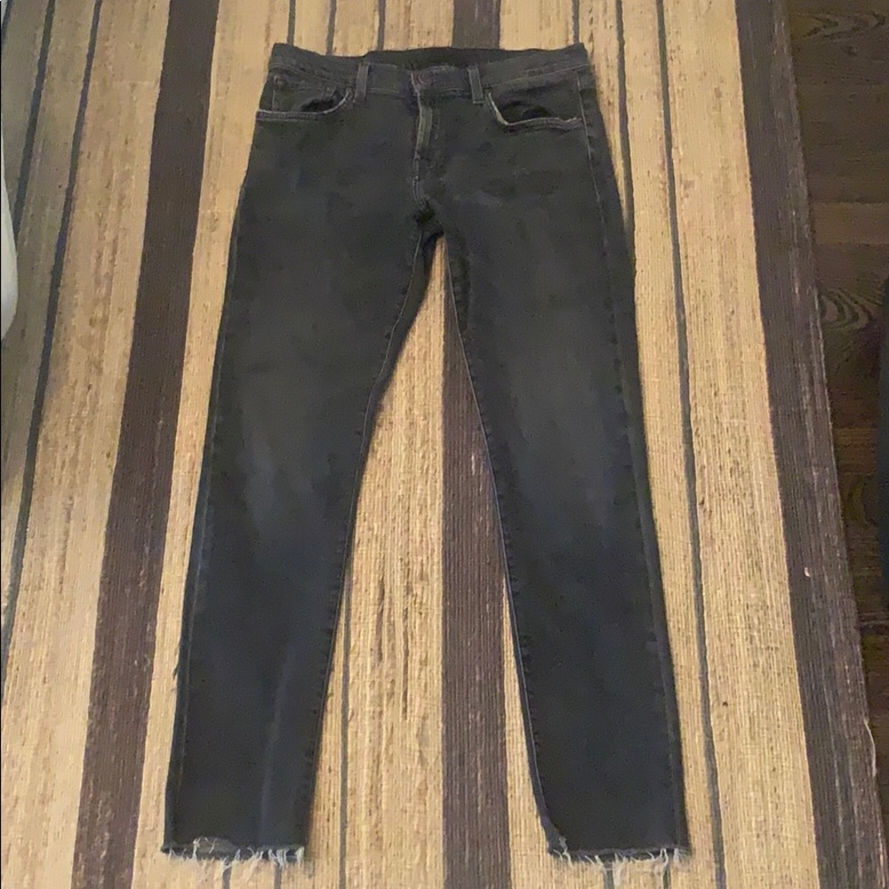 Black J Brand Jeans with Bottom Fray